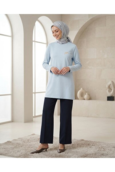 Plistre 1451_Embroidered Basic Hijab Tunic