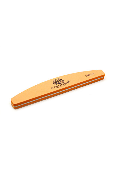 global fashion Pila buffer pentru unghii 100/240, culoare portocalie