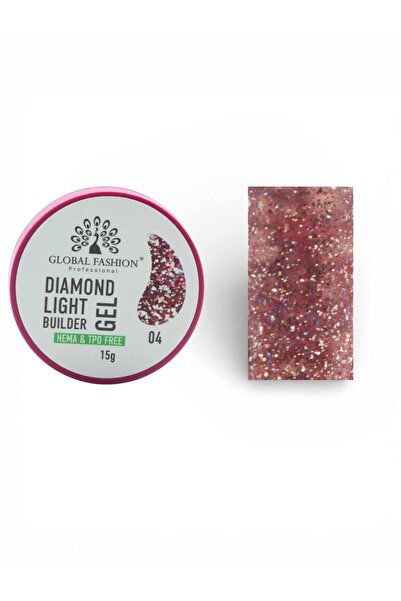 global fashion Τζελ μοντελοποίησης νυχιών 15 γρ. Diamond Light Builder Gel 04