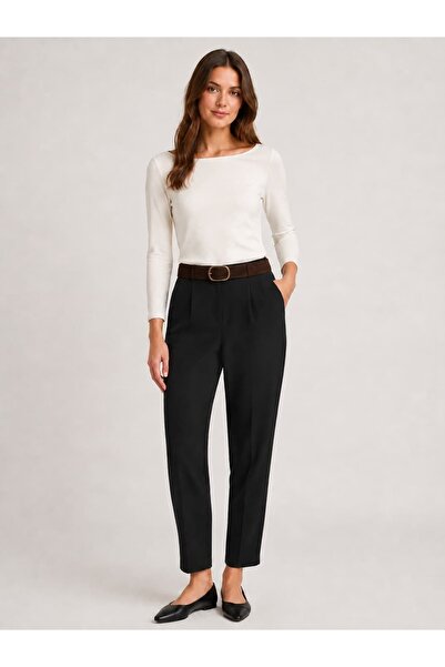 Serpirella Butik Trousers - Black - Carrot pants