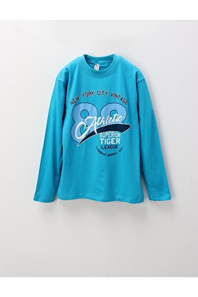 MiniKids Bluza subtire City Vintage, turcoaz