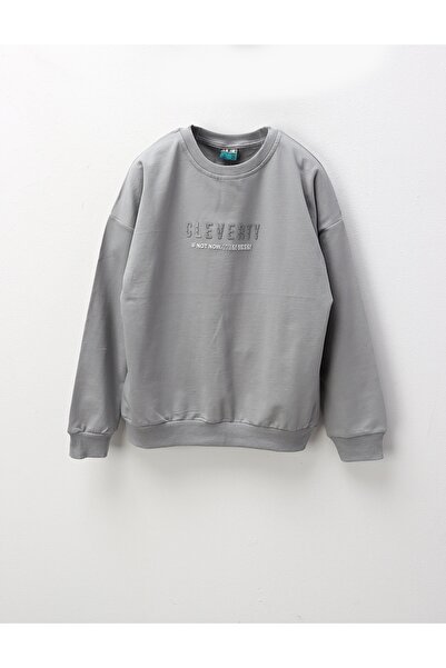 MiniKids Bluza Cleverty premium, gri