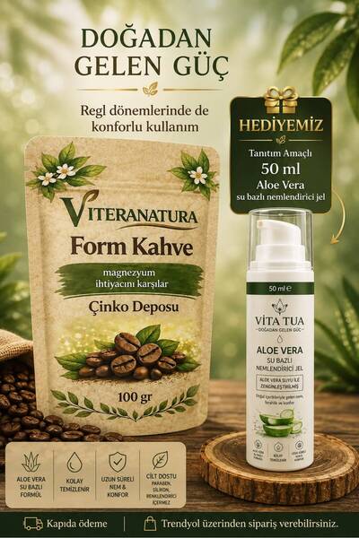 Kolajen & L'carnitine Ekstratlı Form Kahve Detoks 100 gr & Alovera su bazlı jel 50 ml