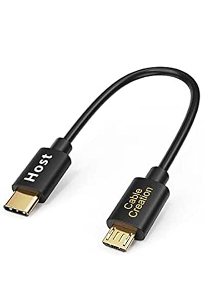 GENERAL USB C to Micro USB Cable 0.65ft by Cablecreation, Usbc to Micro Otg 4...
