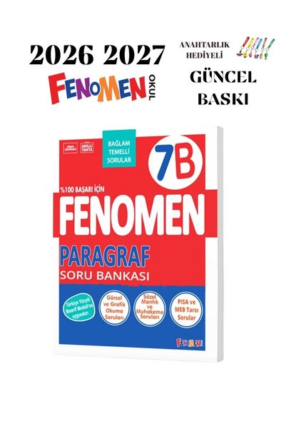 Fenomen Yayıncılık 7.SINIF PARAGRAF B SORU BANKASI