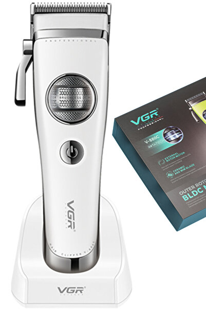 VGR V-880C Profesyonel Saç Kesme Makinesi 7200 RPM – Seramik & MIM Çelik Bıça...