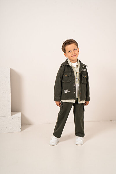 JNF kids Baby Boy & Kids T-Shirt, Shirt, Jacket and Pants 4-Piece Combination...