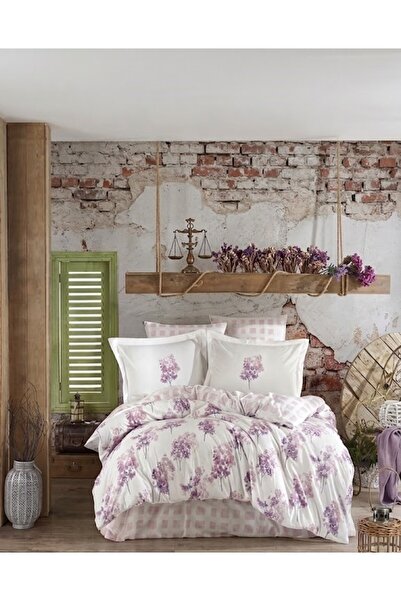 Hobby King Size Poplin Duvet Cover Trella Rose Dried