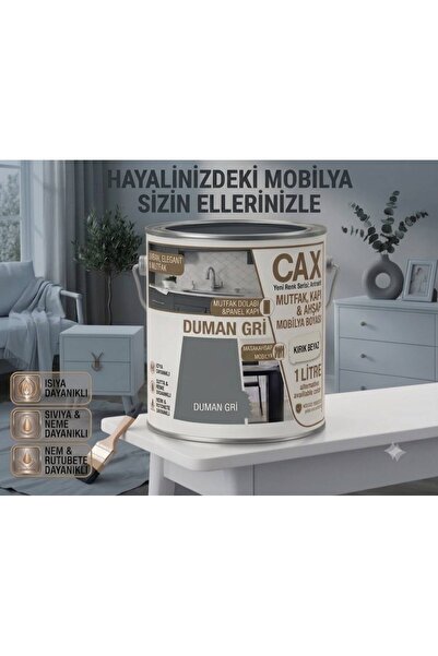 caxcolors CAX 1 Litre Komodin ve Gardırop Boyası - Çok Amaçlı Dolap, Gardrop ...