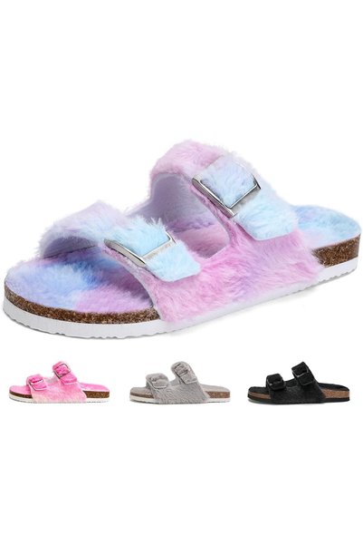 OtherMax Papuci pentru Copii, Pantofi din Plută, Antiderapanti, Roz-Albastru,...