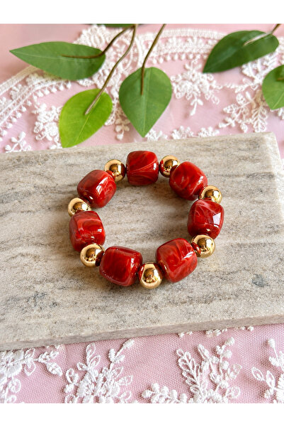 FLAWSOME JEWELRY STORE Elastic Natural Stone Bracelet Handmade
