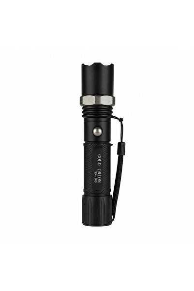YANARLAR PRO Şarjlı LED El Feneri 3000 Lümen Zoomlu Çakarlı 15,5 cm Uzun Menz...