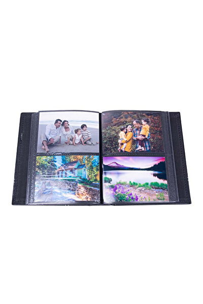 200'lük Pencereli Deri 1. Sınıf Kalite Fotoğraf Albümü - 10x15cm