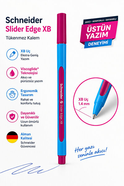 SCHNEIDER SLIDER EDGE TÜKENMEZ KALEM XB PEMBE