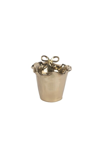 Mikasa Moor Antik Gold Fiyonk Dekoratif Vazo 26x26cm