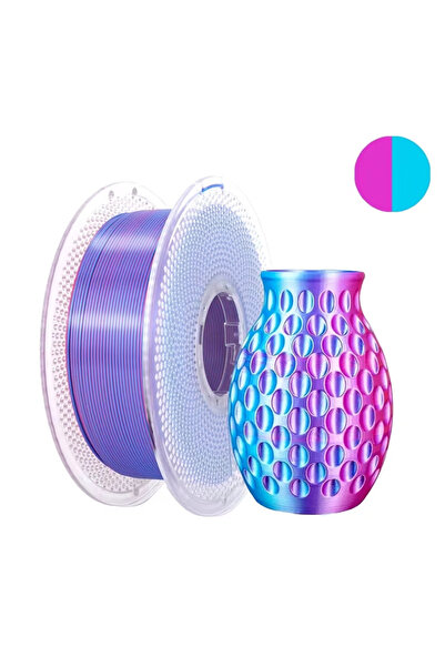 RhinoLab PLA Silk Dual Renk Filament - Rose Sky Blue
