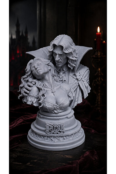 Doppelganger3d Drakula Büstü – Yüksek Detaylı Reçine 3D Baskı ( Boyama Seti H...