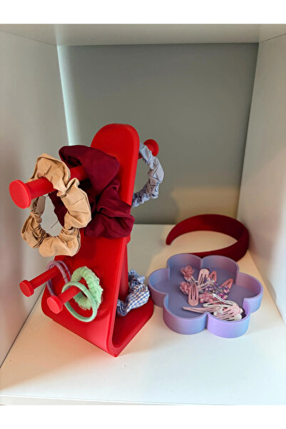 DU&ER Hair Accessories Organizer Stand Hairpin Crown Rubber and Hair Clip Org...