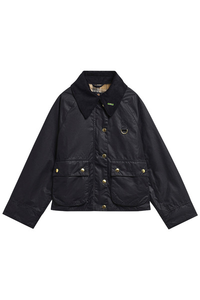 Barbour Icons Modern Spey Yağlı Ceket NY92 Navy Birchwood