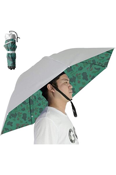 Newbie Foldable Fishing Umbrella Hat for Sun and Rain Protection, Adjustable ...