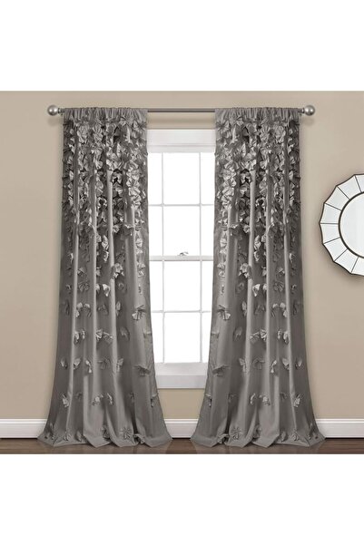 Lush Decor لوحة ستارة نافذة رايلي من لاش ديكور- تفاصيل فيونكة ساحرة مصنوعة يد...