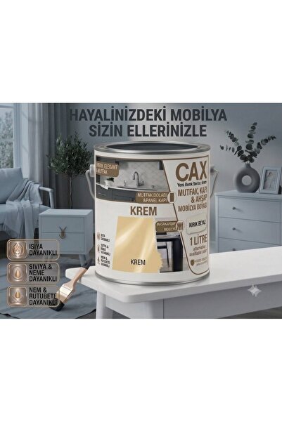 caxcolors CAX 1 Litre Komodin ve Gardırop Boyası - Çok Amaçlı Dolap, Gardrop ...