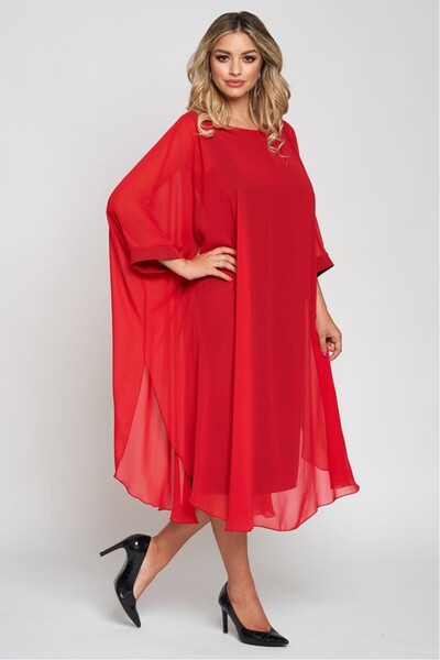 SIMPLU FASHION Rochie lunga din voal