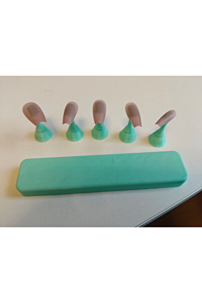 DU&ER Nail Art Tırnak Uygulama Standı Manikür El ve Parmak Destek Aparatı Oje...