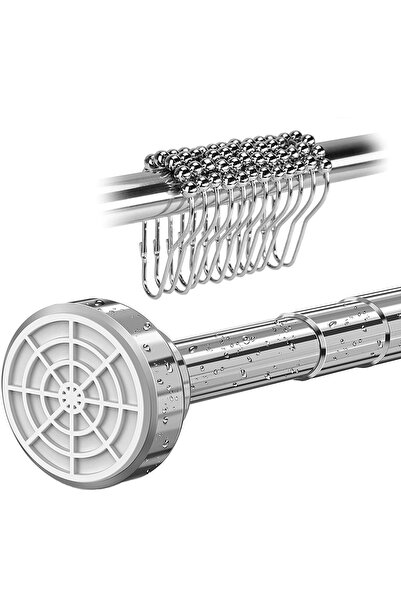 OtherMax Tijă Telescopică pentru Duș din Oțel Inoxidabil, Reglabilă 125-220 c...