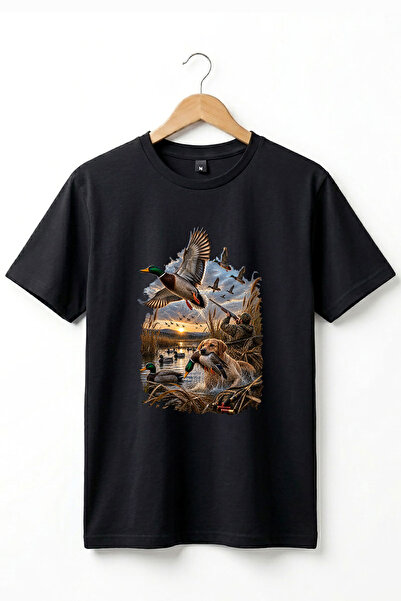 The Baski Hunting Hunting Duck Hunting Printed Hunter and His Dog Reeds 100% ...