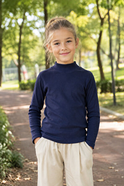 Yalçınoğlu Kids Unisex dečji bodi sa rebrastim polu-rolkama i dugim rukavima ...