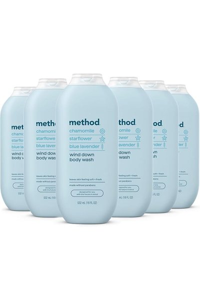METHOD غسول الجسم للرجال برائحة خشب الأرز والسرو، 18fl. أونصة (532 مل)
