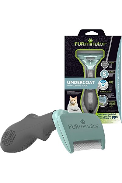 Furminator أداة إزالة الشعر المتساقط للقطط المتوسطة والكبيرة ذات الشعر القصير...