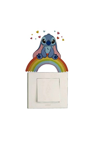 Buki'nin Atölyesi Set de 6 autocolante decorative Stitch pentru perete/priză ...