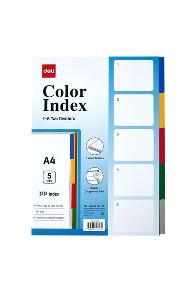 MC Micostore Separatoare index plastic 1-5 deli