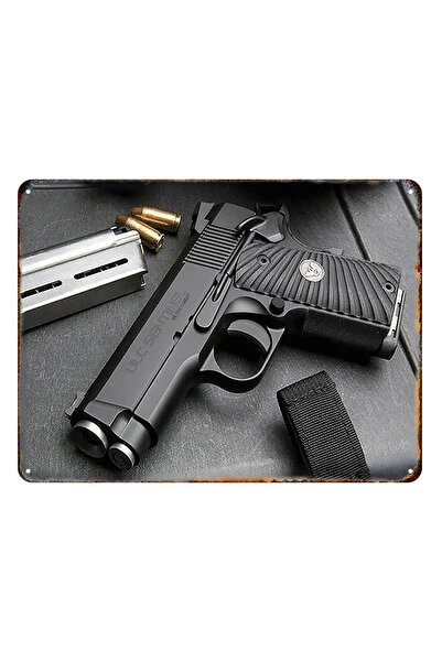 Choice1 20x30cm 09 HD Pistol Tin Painting Sign. Vintage Style, Ideal for Home...