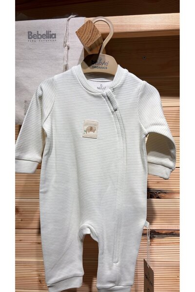 Bistyle 100% Organic Jumpsuit Ecru Green