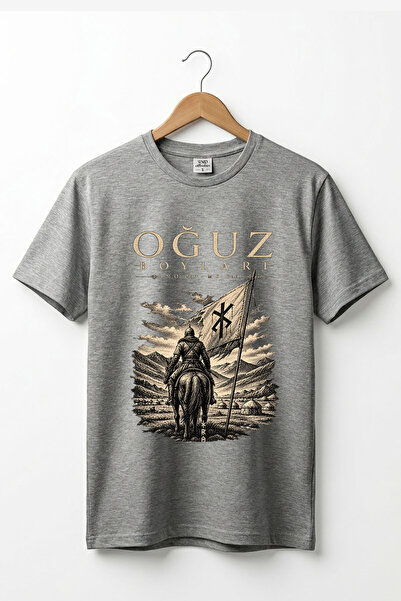 The Baski Oğuz Boys Göktürk Motifed Historical Turkish Warrior Printed 100% C...