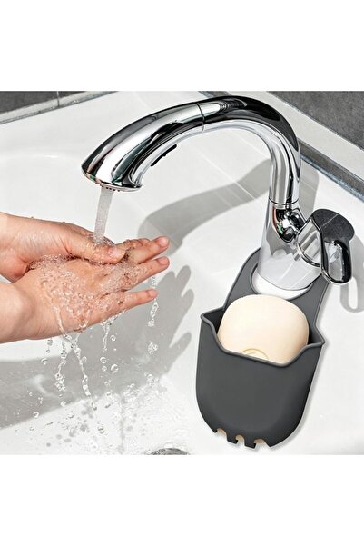 Kmt Style Silicone Sink Faucet Storage Holder, Length 20cm, Hanging Kitchen O...
