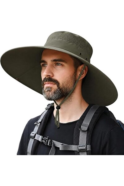 Huamulan Wide Brim Sun Protection Hat, Unisex Breathable Hats for Outdoor, Hi...