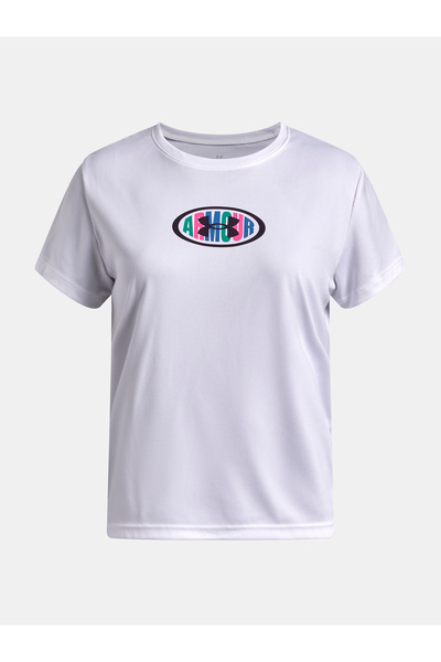 Under Armour Tech Armour Graphic SS - Tricou pentru fete