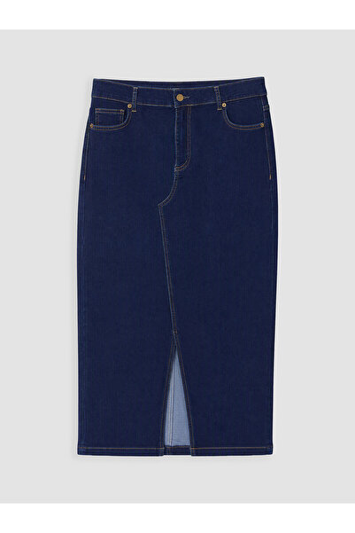 LC Waikiki Fusta din denim TexX Store, de calitate, mărime mare, croială normală