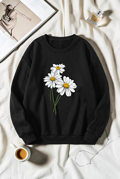 uyguntarz Unisex Printed Crew Neck Sweatshirt