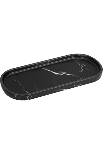 Luxspire Luxury Toilet Tray for Bathroom Oval Marble Design Perfect for Stora...