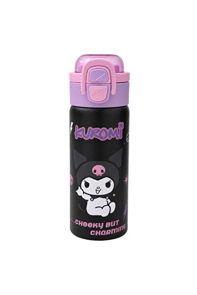 OBM Kuromi Desenli Çelik Matara 600 Ml 3828