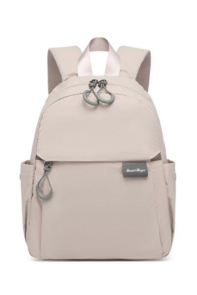 SMART BAGS Rucsac de damă, ușor, de zi cu zi, de dimensiuni mini, bej