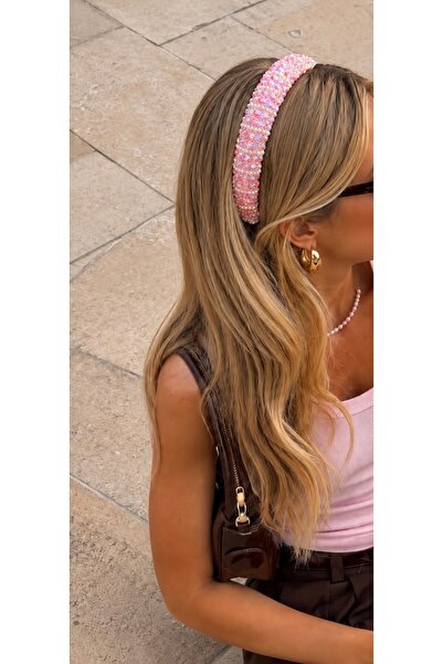 Markiz Takı Pink Stone Crown Model