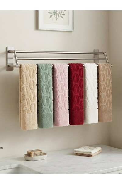 MY MÜRDÜM Cotton Series 50X90 6-Piece 100% Cotton Towel Set |   Dowry Towel Set