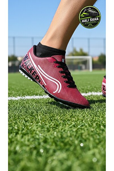 PAPATAY 2978 Men's Orthopedic Sole Lace-Up Astroturf Shoes - Men's Red Astrot...