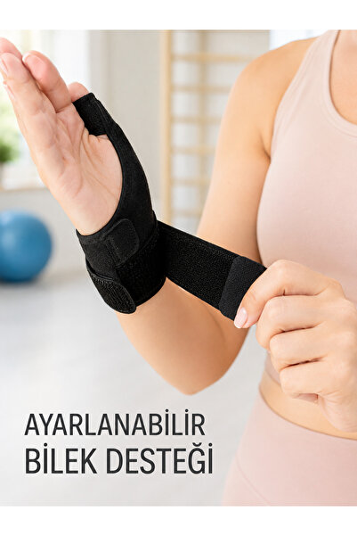 FTA TİCARET Thumb Support Hand Wrist Brace Metal Support Adjustable Wrist Bra...